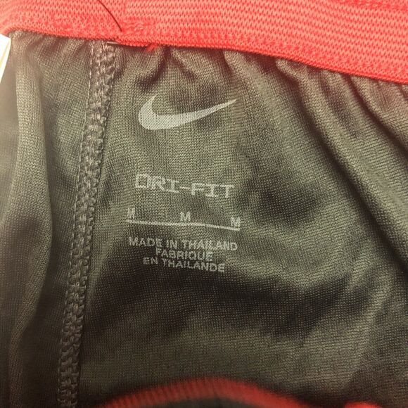 New NIKE Men’s Size Medium Gray, Black, Red Basketball Shorts - Picture 7 of 8